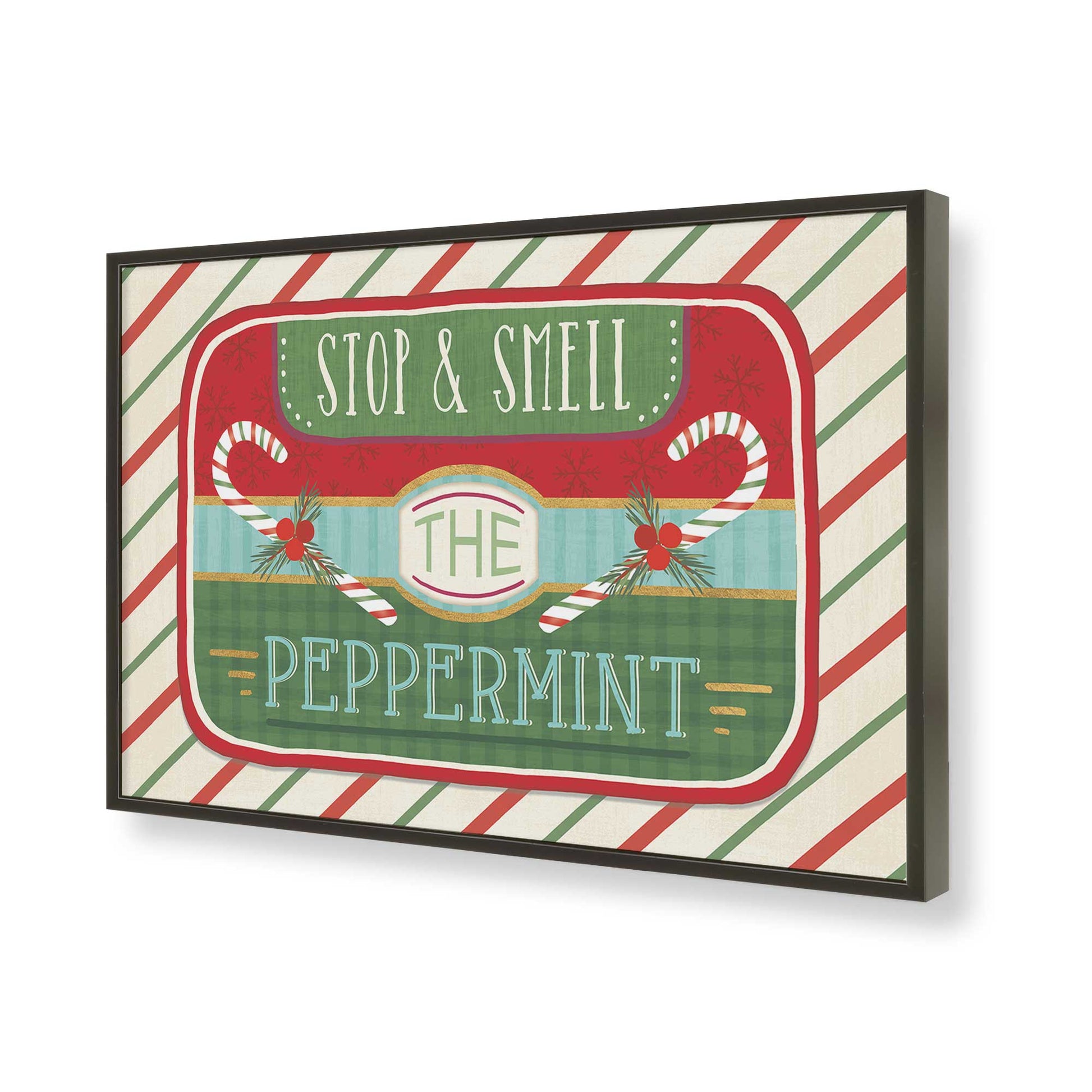 [Color:Satin Black], Picture of art in a Satin Black frame of the corner