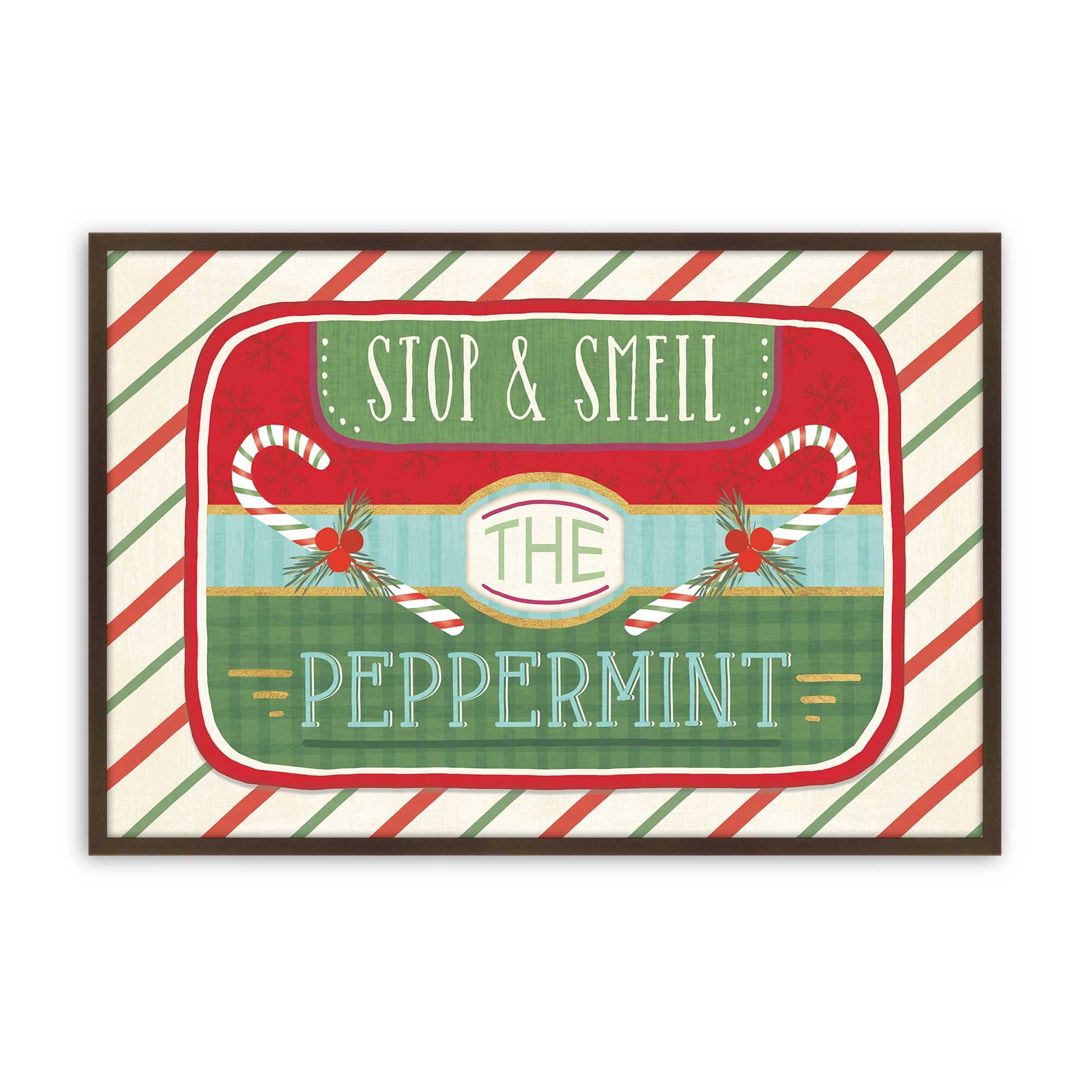 [Color:Brown], Picture of art in a Brown frame