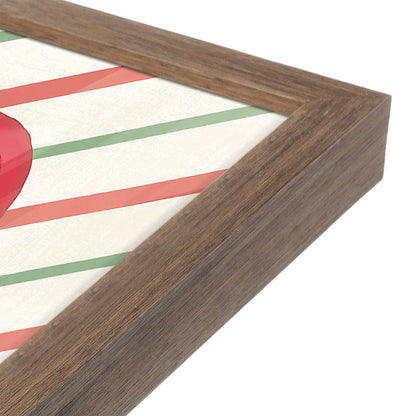 [Color:Walnut], Picture of art in a Walnut frame at an angle