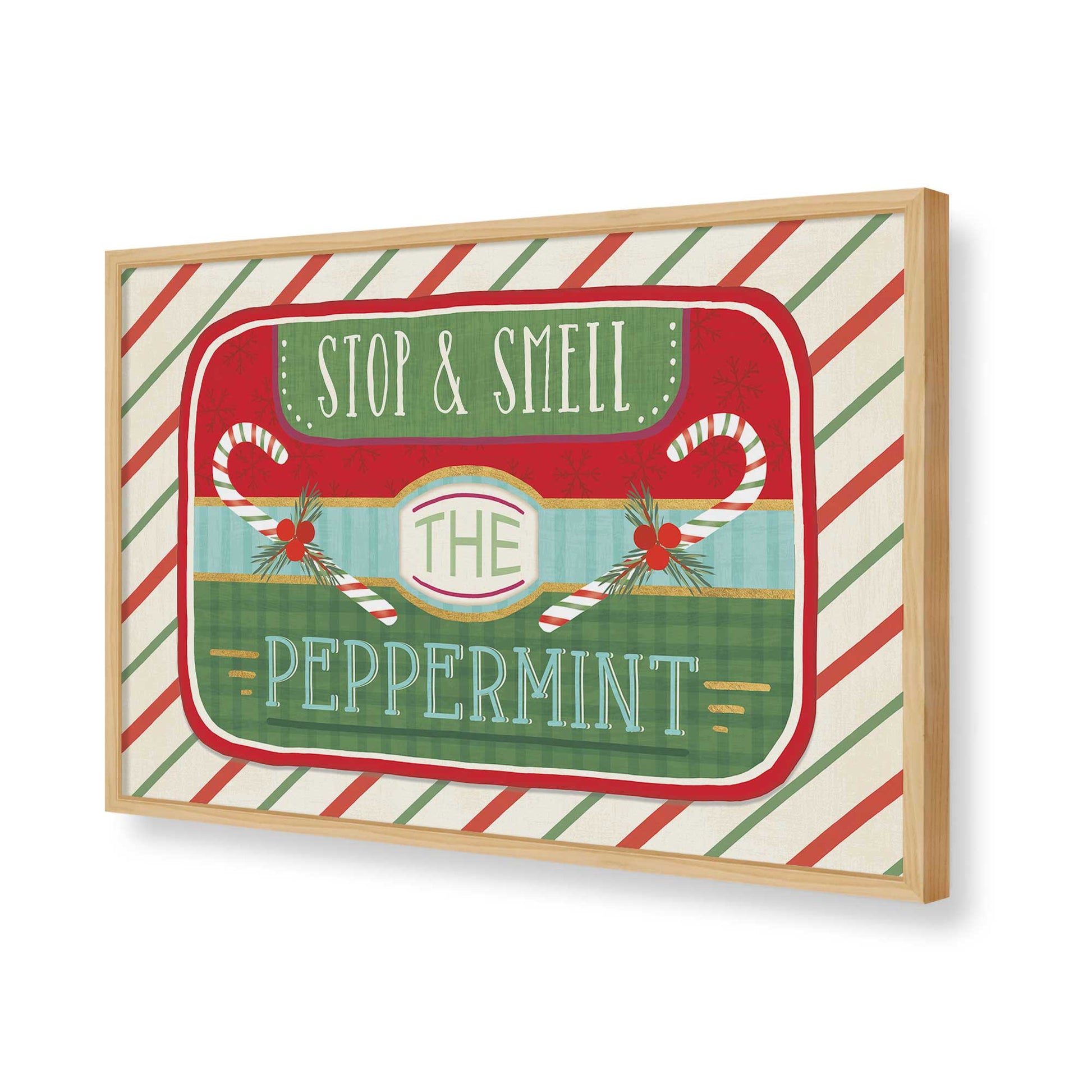 [Color:American Maple], Picture of art in a American Maple frame of the corner