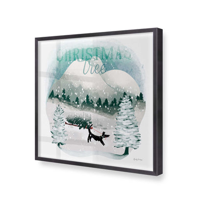 [Color:Weathered Zinc], Picture of art in a Weathered Zinc frame at an angle