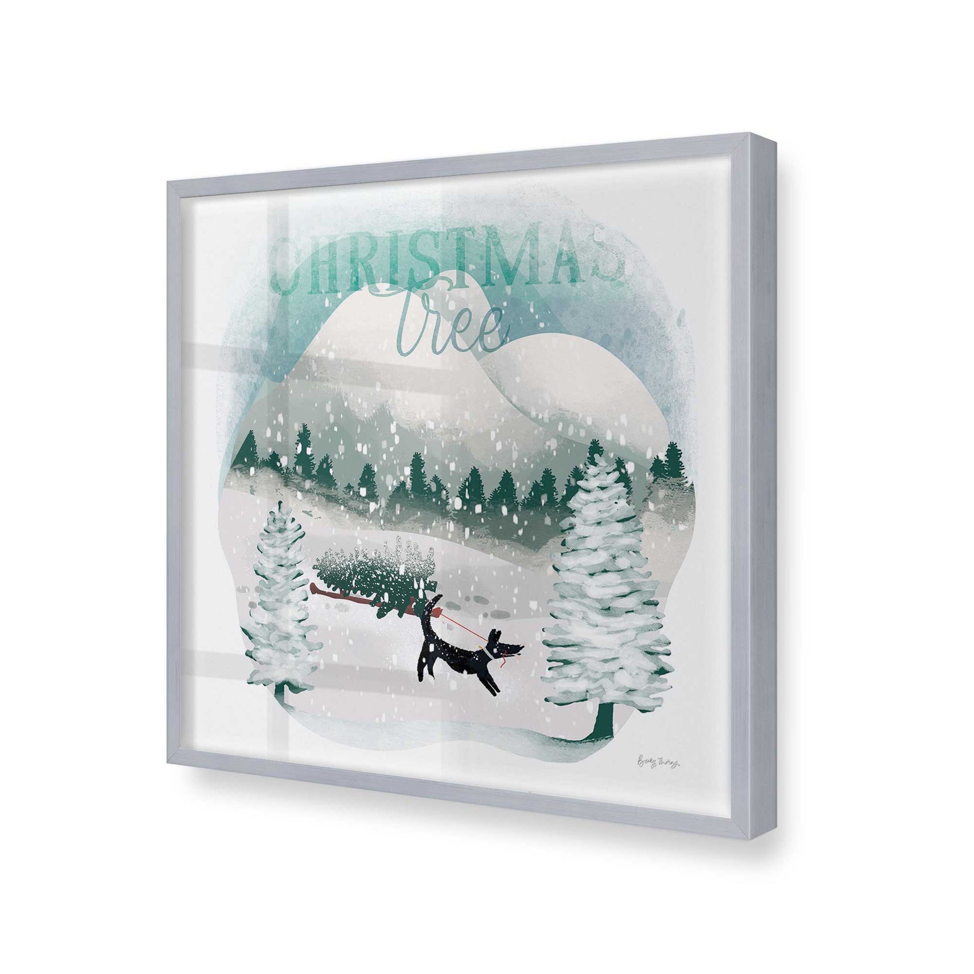 [Color:Polished Chrome], Picture of art in a Polished Chrome frame at an angle