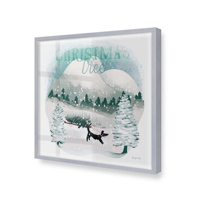 [Color:Polished Chrome], Picture of art in a Polished Chrome frame at an angle