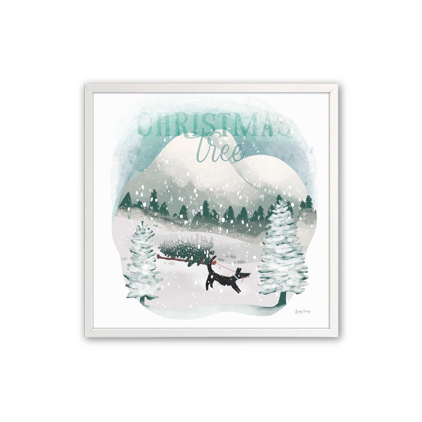 [Color:Opaque White], Picture of art in a Opaque White frame