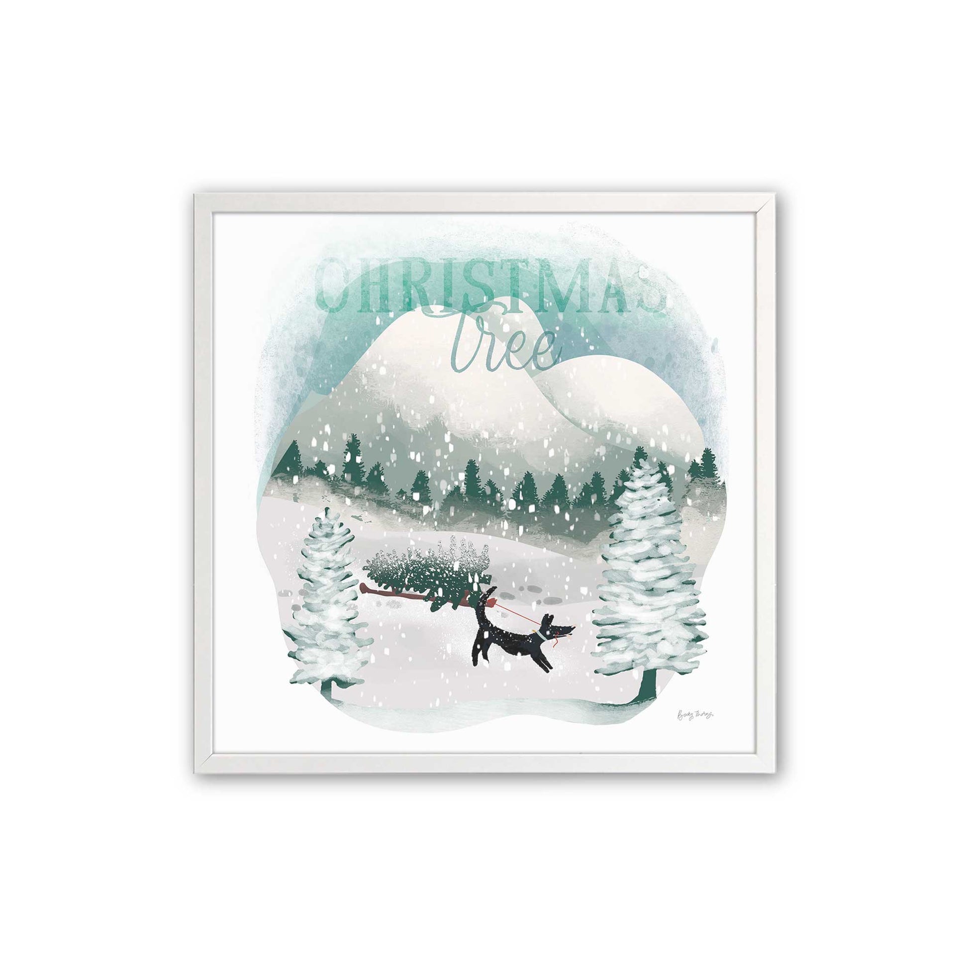 [Color:Opaque White], Picture of art in a Opaque White frame