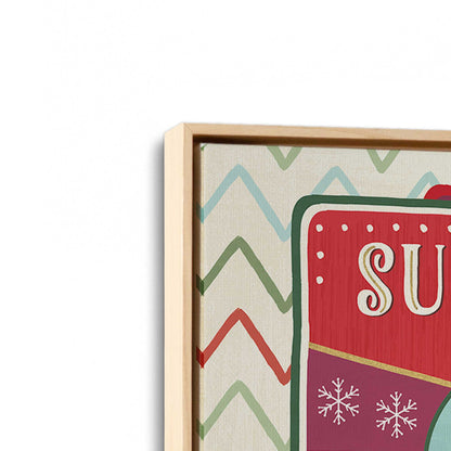 [Color:American Maple], Picture of art in a American Maple frame at an angle