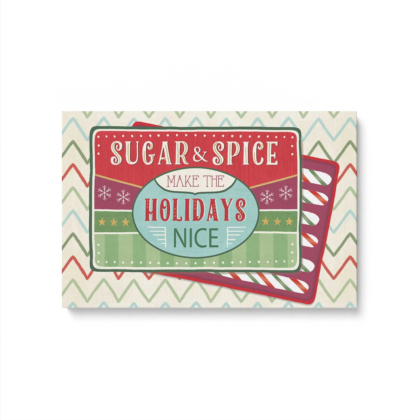 Sweet Holiday Vibes, Set of 4 Canvas Prints