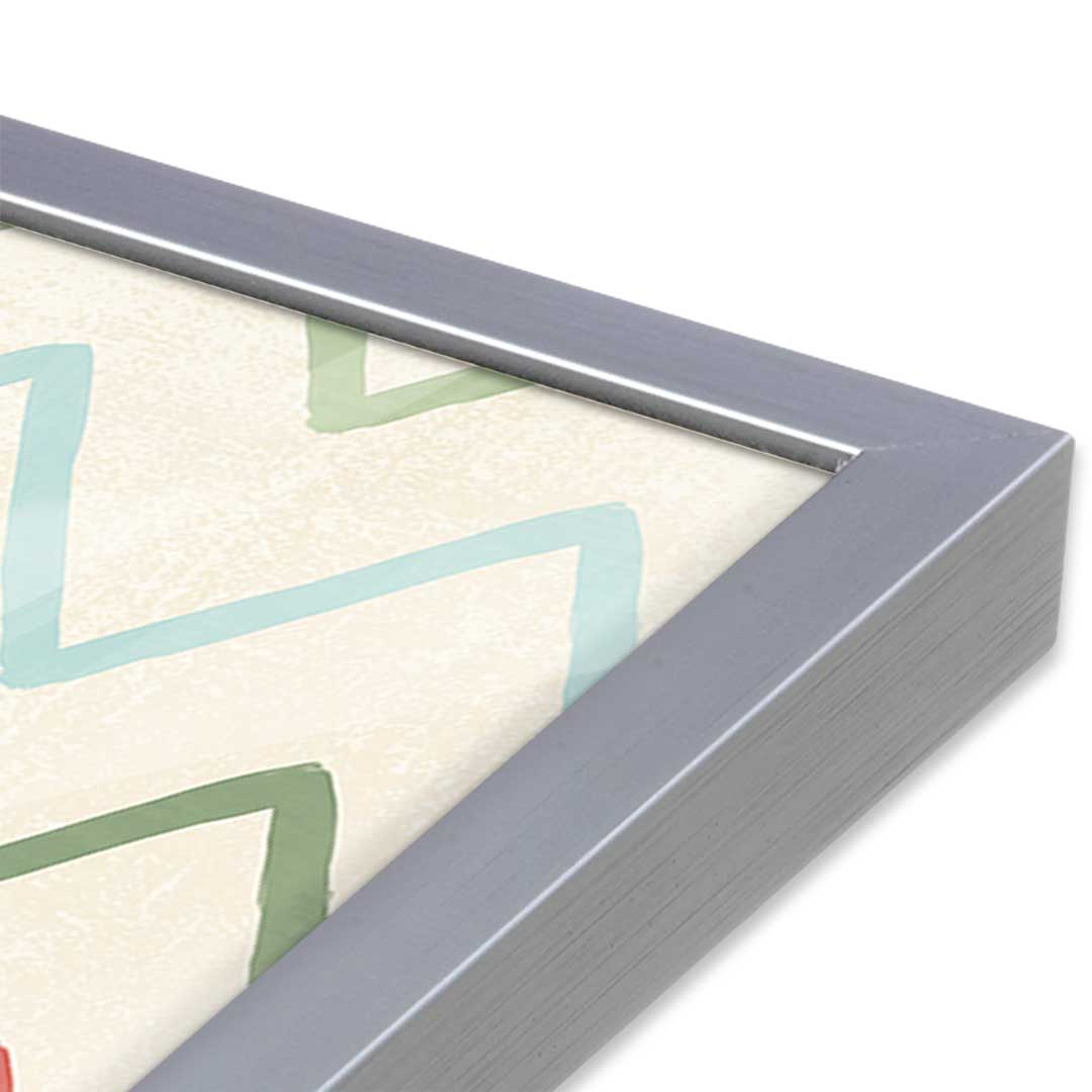 [Color:Polished Chrome], Picture of art in a Polished Chrome frame at an angle