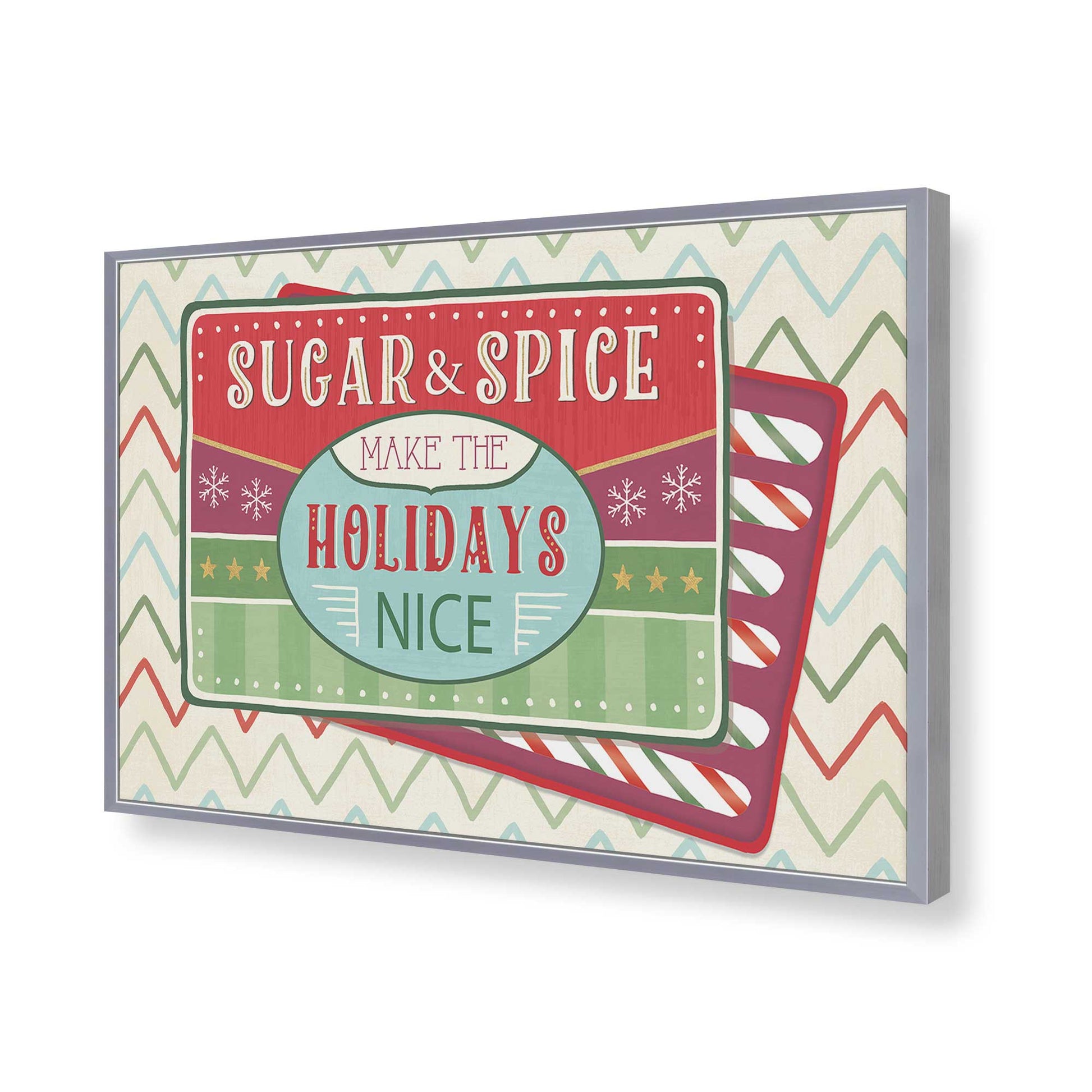 [Color:Polished Chrome], Picture of art in a Polished Chrome frame of the corner