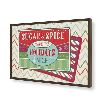 [Color:Brown], Picture of art in a Brown frame of the corner