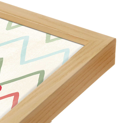 [Color:American Maple], Picture of art in a American Maple frame at an angle