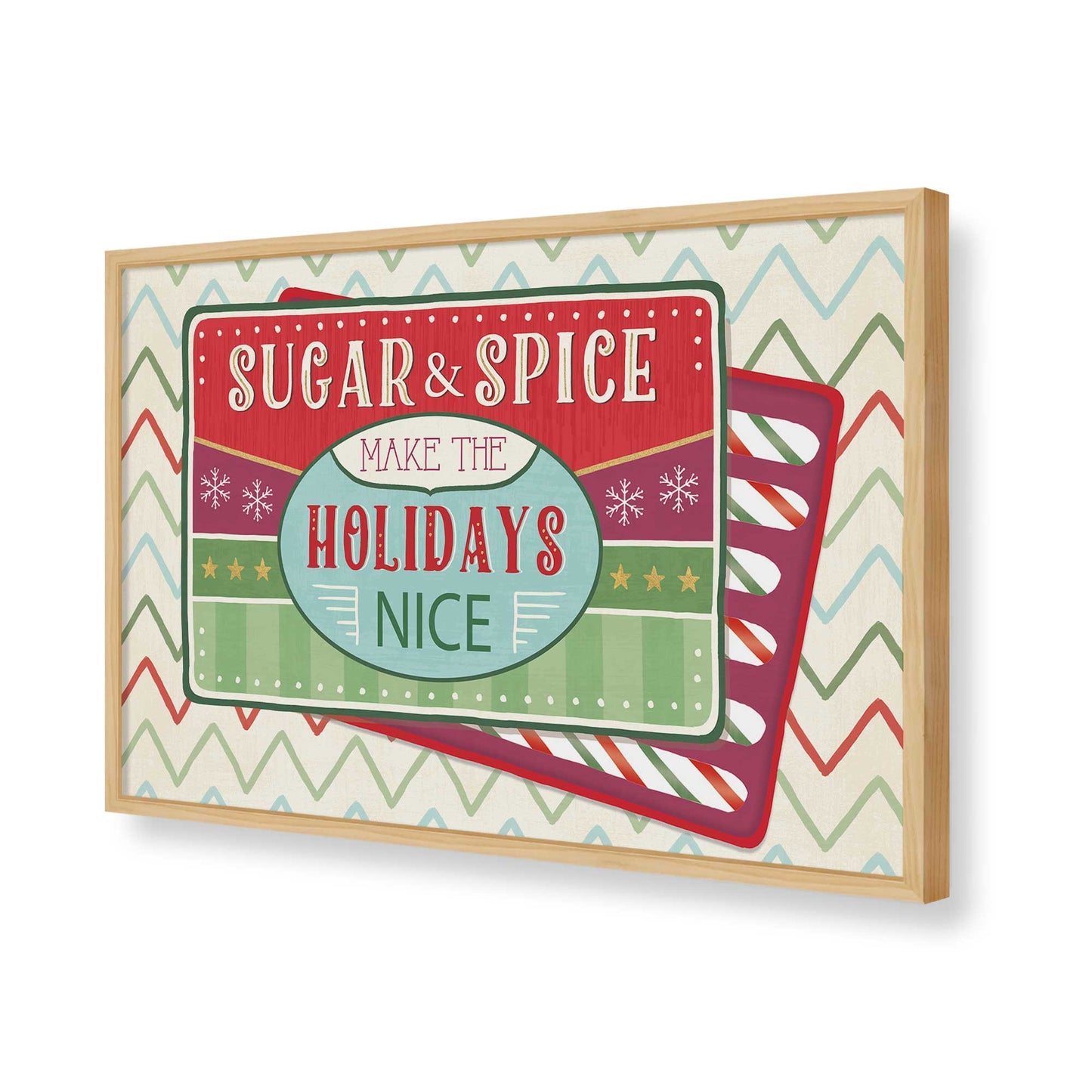 [Color:American Maple], Picture of art in a American Maple frame of the corner