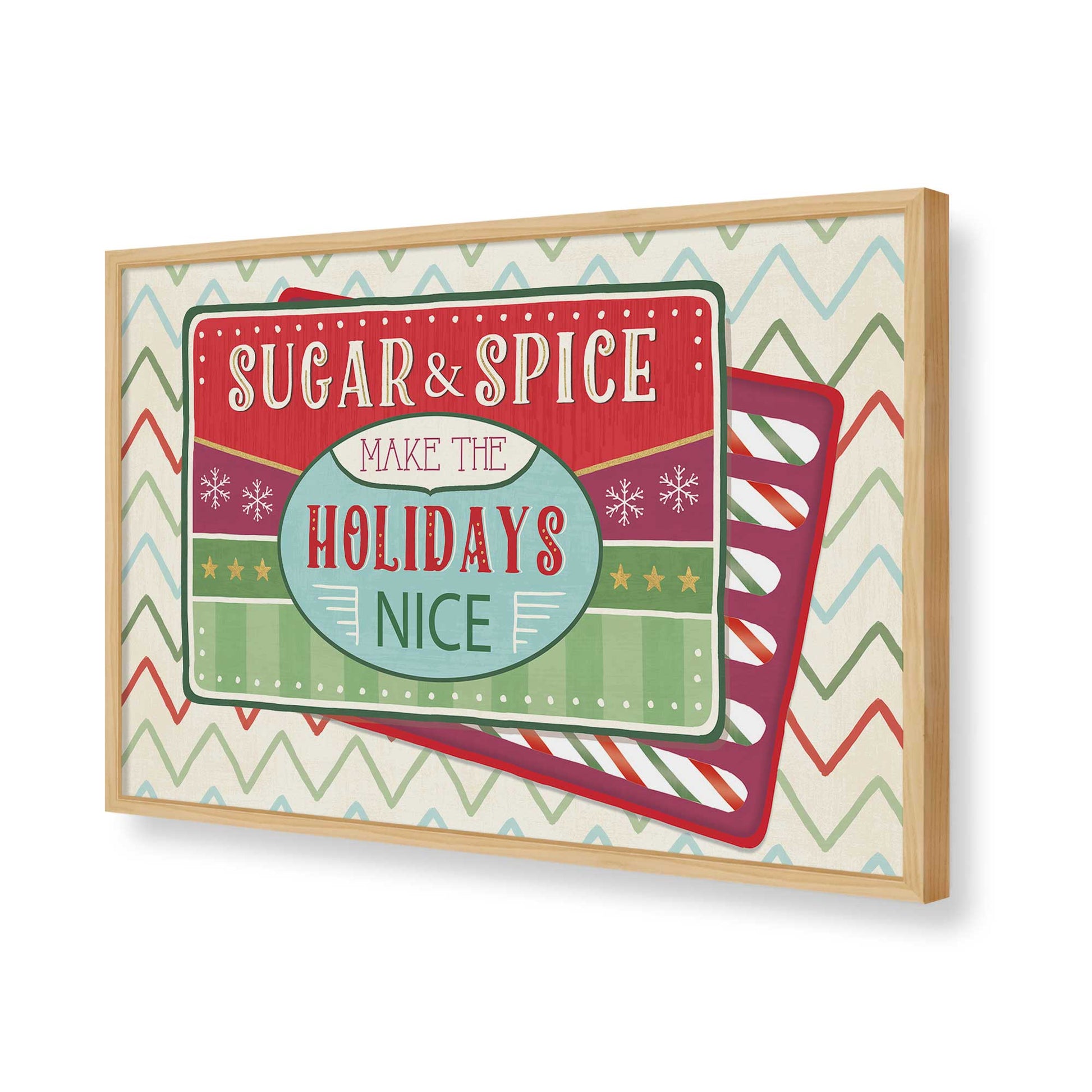 [Color:American Maple], Picture of art in a American Maple frame of the corner