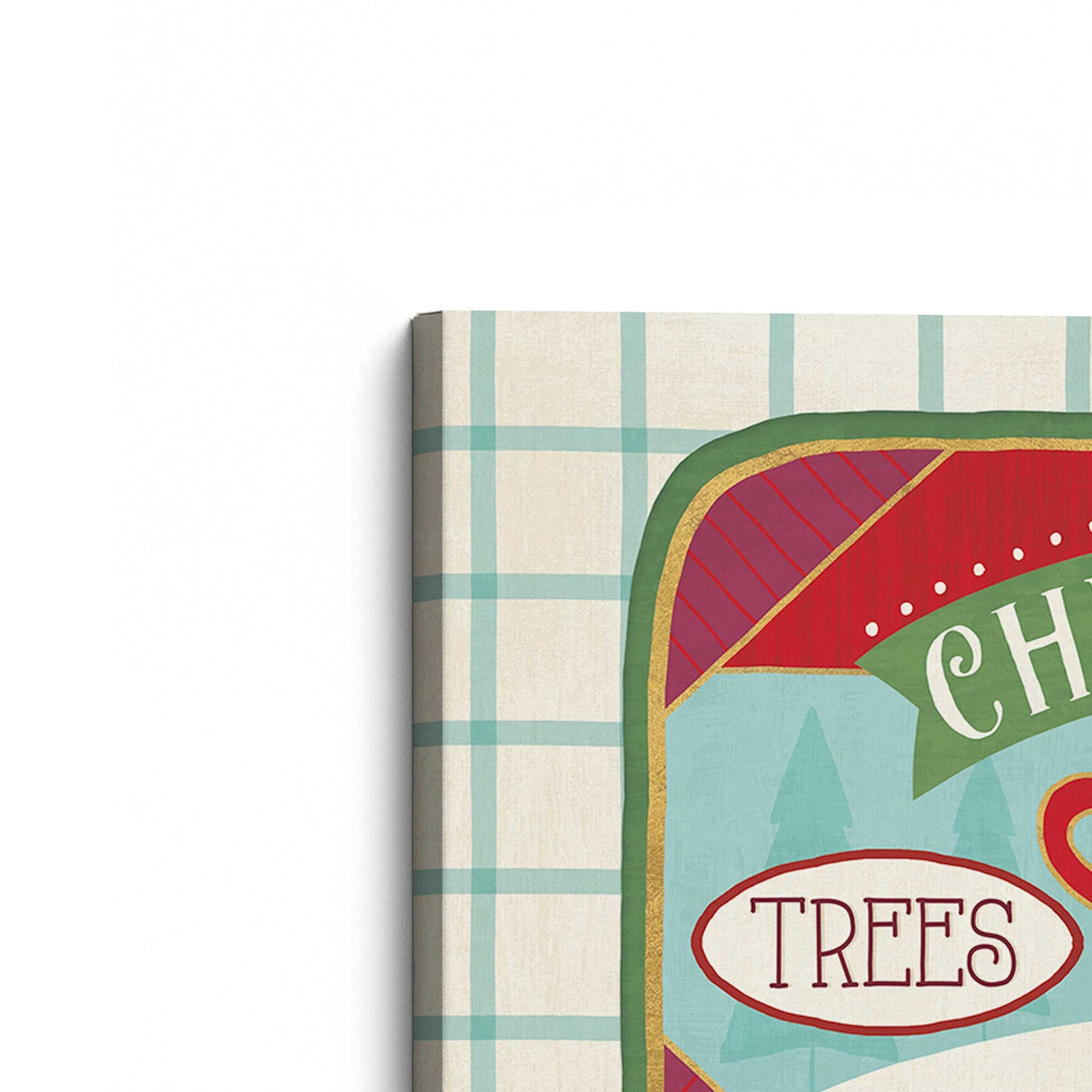 [Color:Stretched Canvas], Picture of the corner of the art