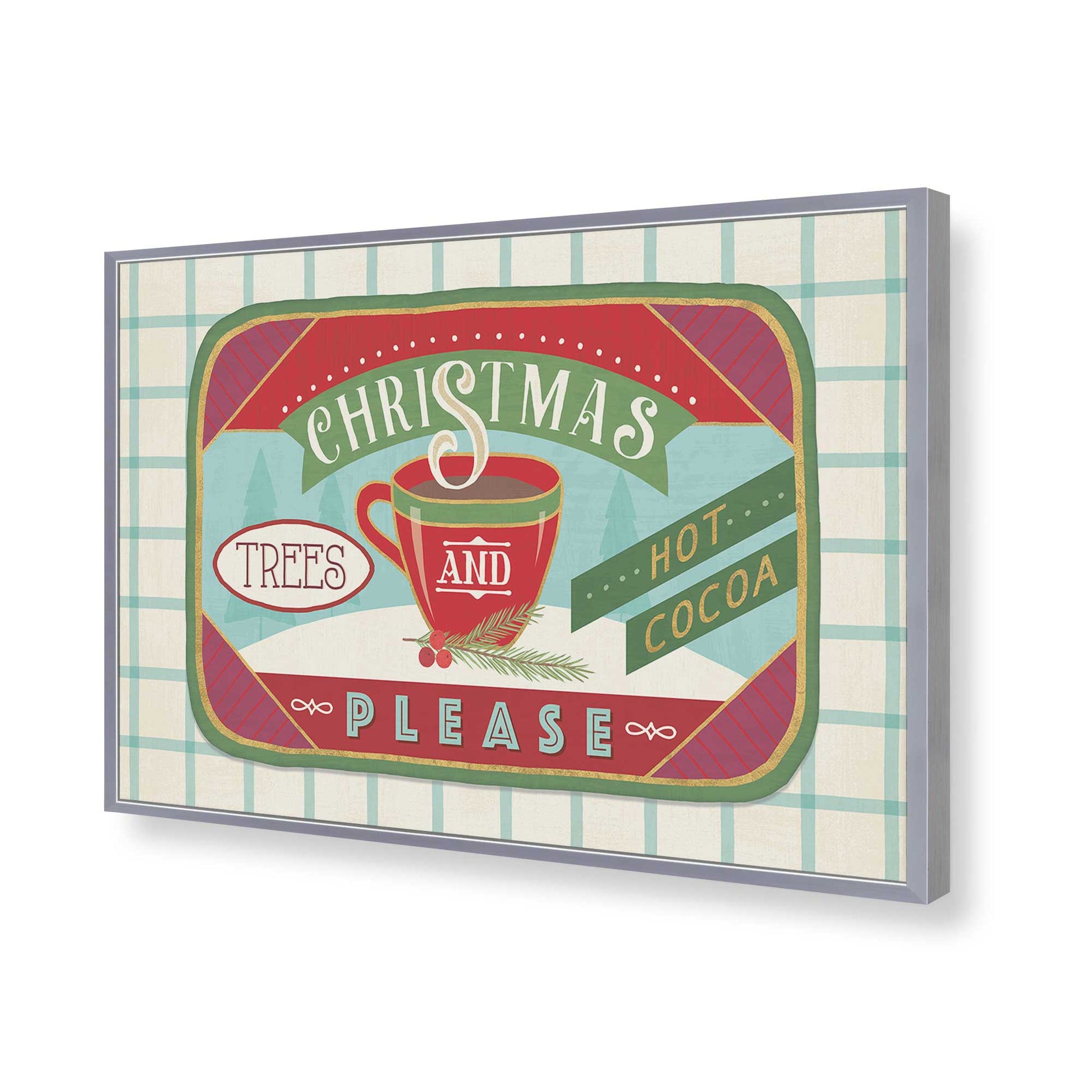 [Color:Polished Chrome], Picture of art in a Polished Chrome frame of the corner