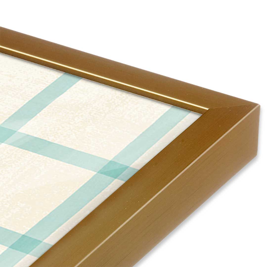 [Color:Polished Gold], Picture of art in a Polished Gold frame at an angle