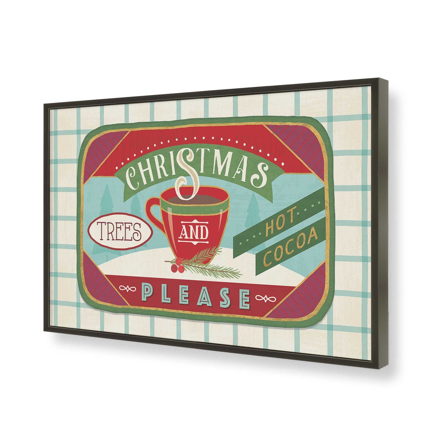 [Color:Satin Black], Picture of art in a Satin Black frame of the corner