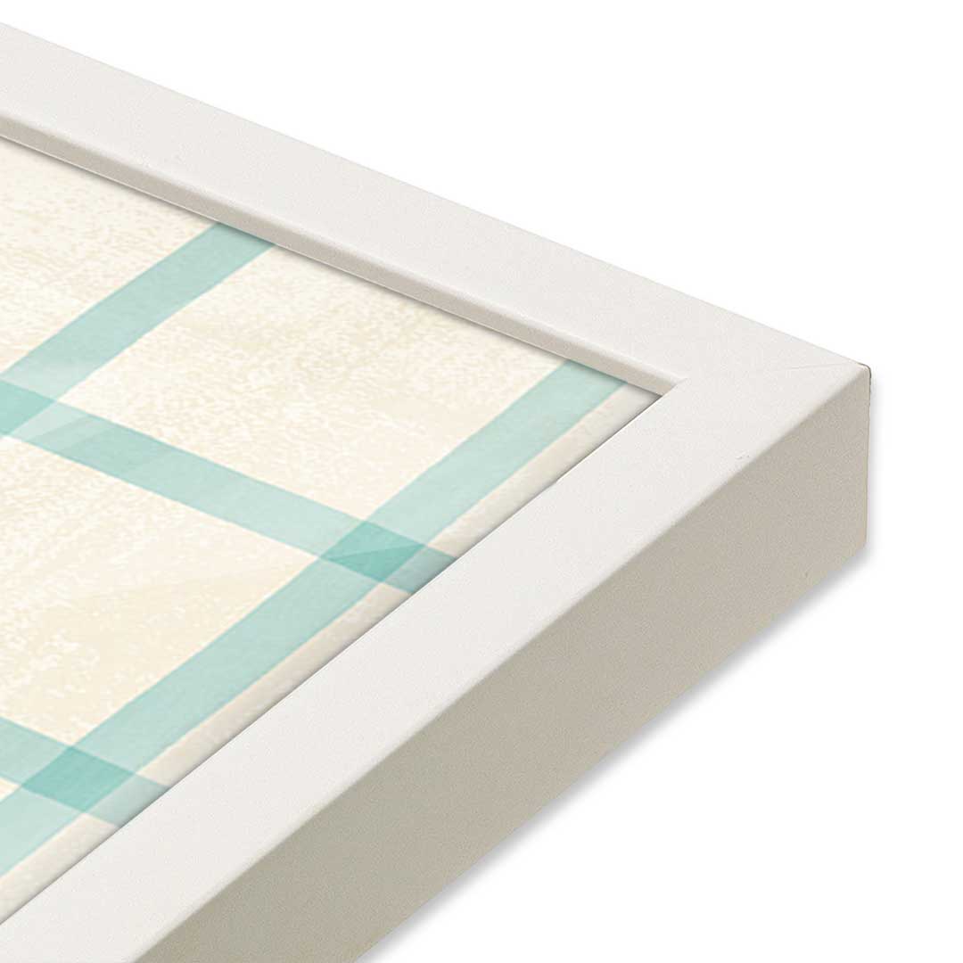 [Color:Opaque White], Picture of art in a Opaque White frame at an angle