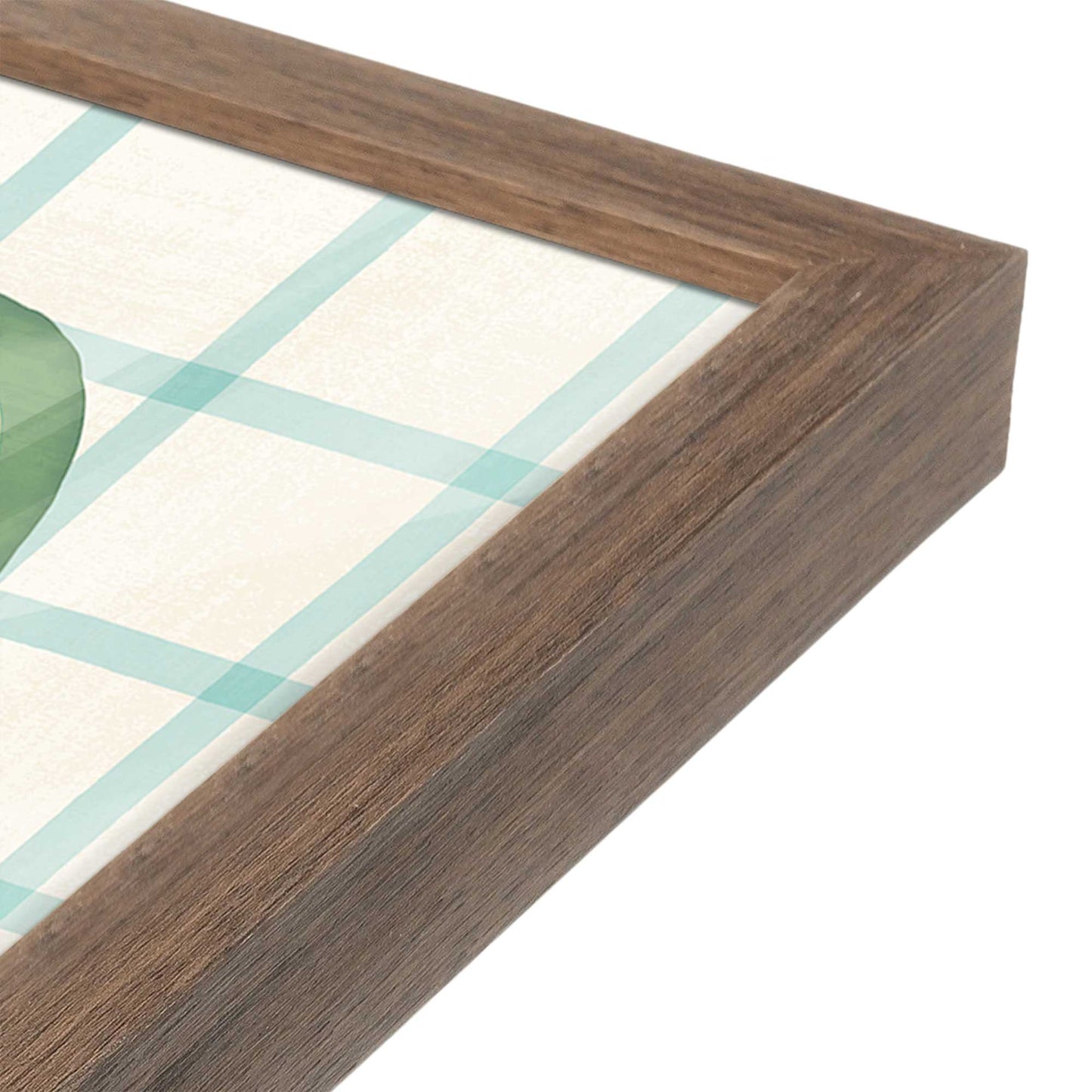 [Color:Walnut], Picture of art in a Walnut frame at an angle