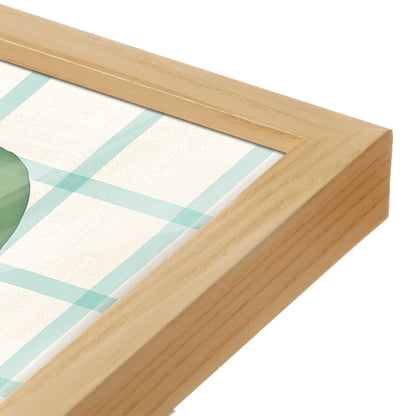 [Color:American Maple], Picture of art in a American Maple frame at an angle