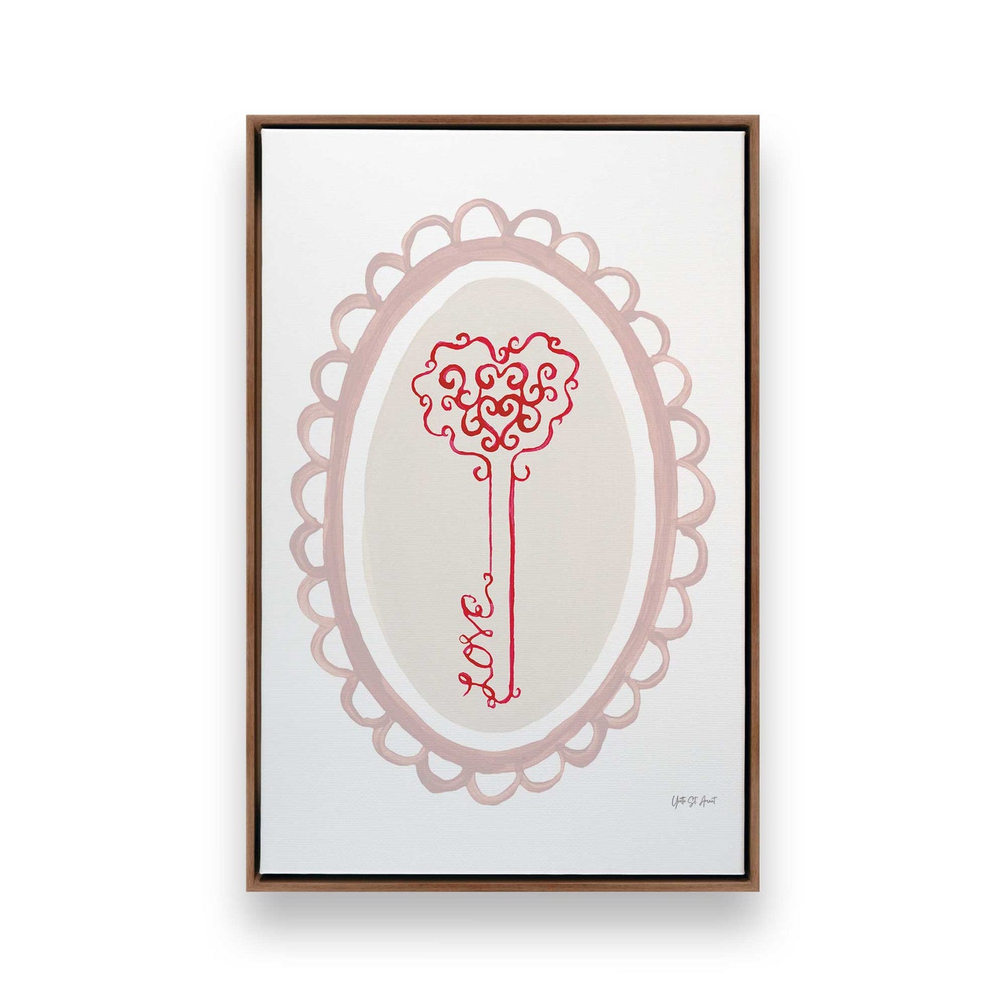 [Color:Walnut], Picture of art in a Walnut frame