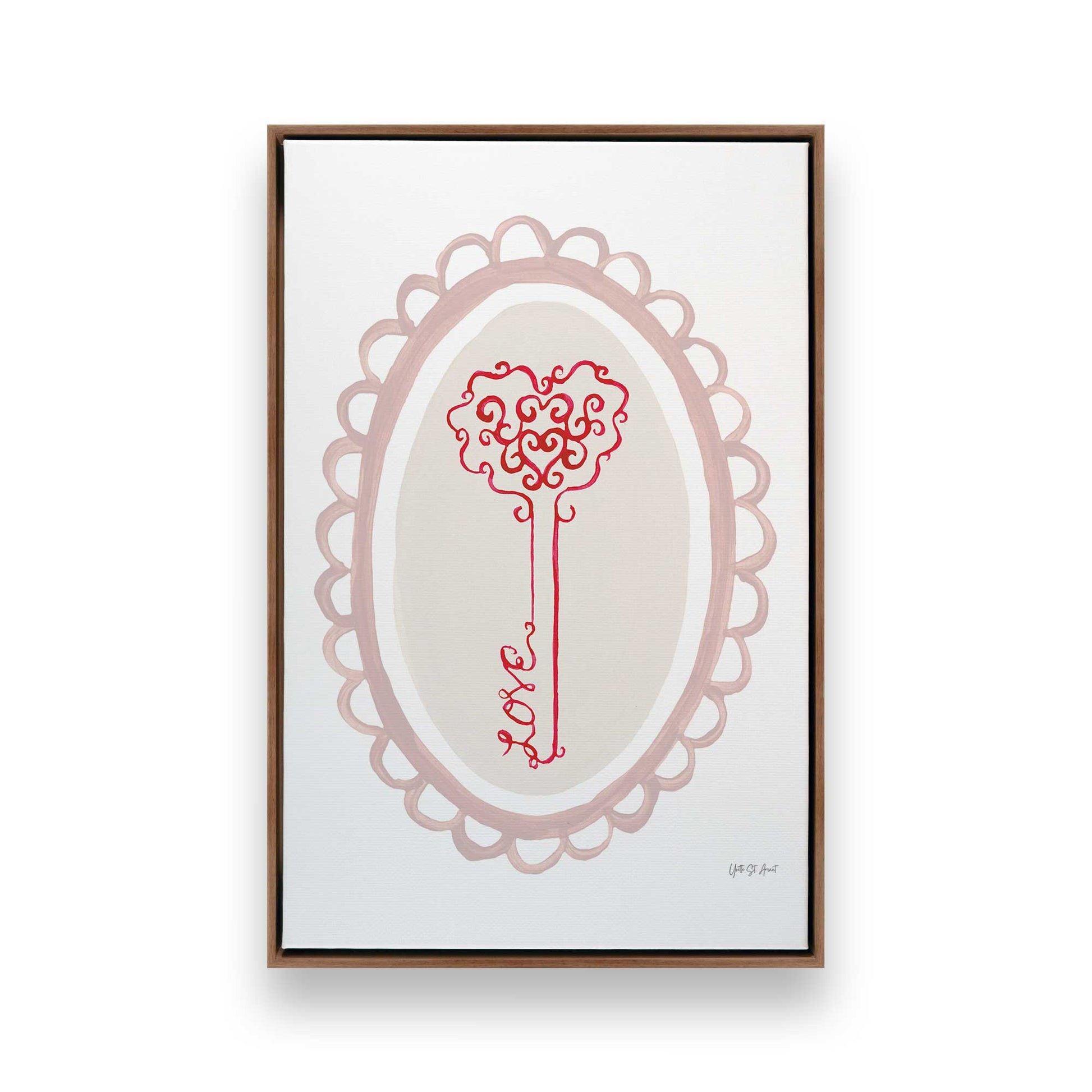 [Color:Walnut], Picture of art in a Walnut frame