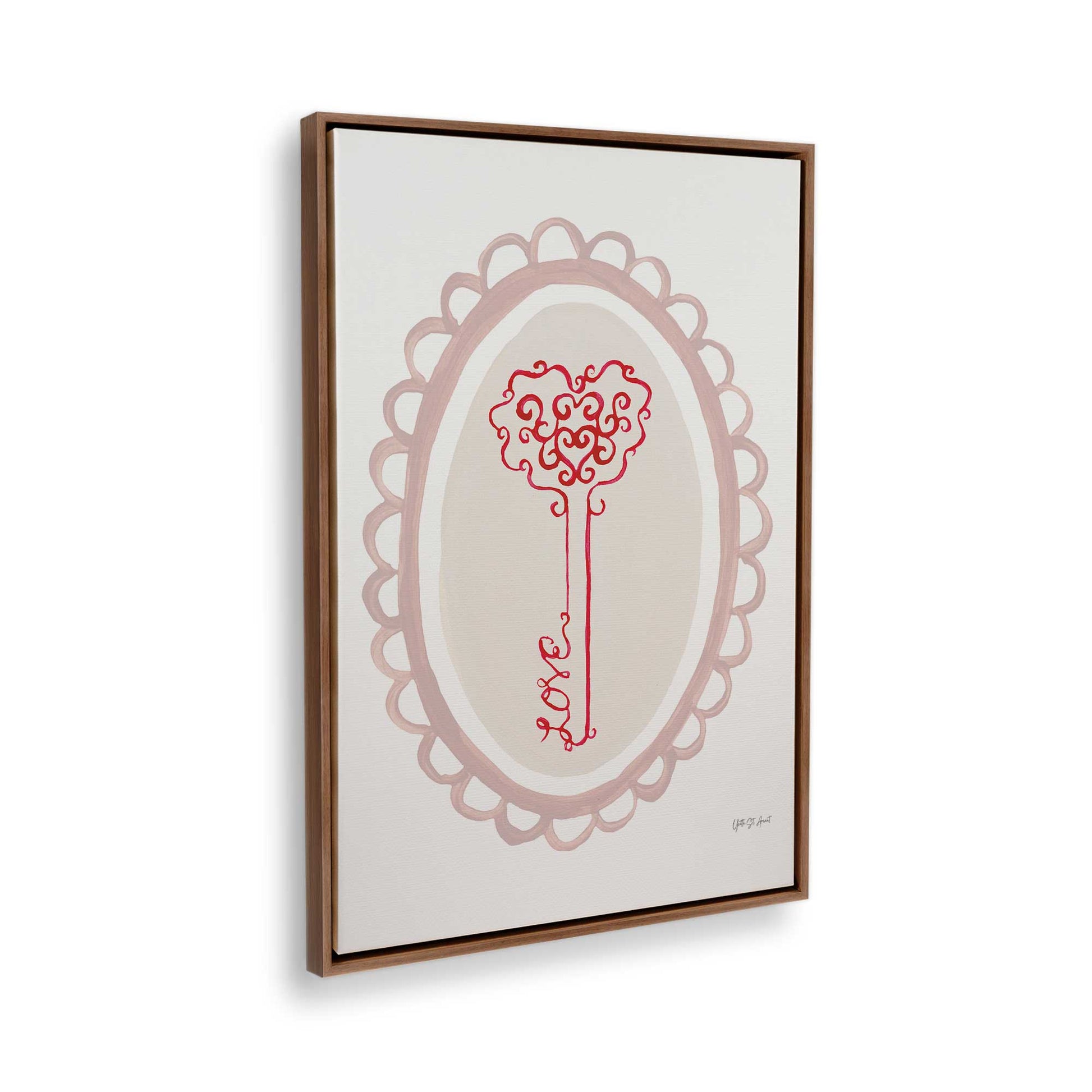 [Color:Walnut], Picture of the corner of the art