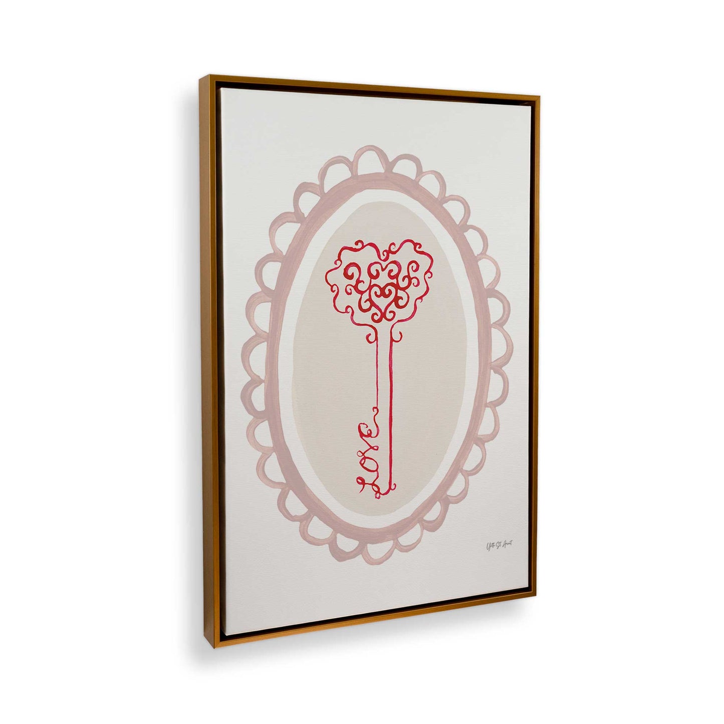 [Color:Polished Gold], Picture of the corner of the art