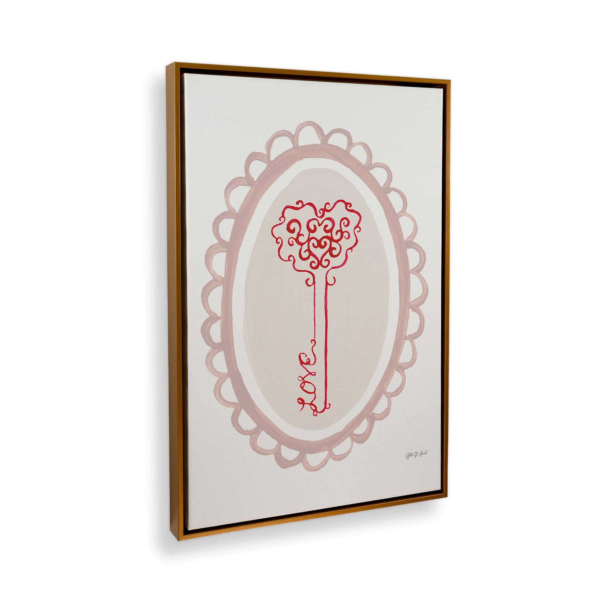 [Color:Polished Gold], Picture of the corner of the art