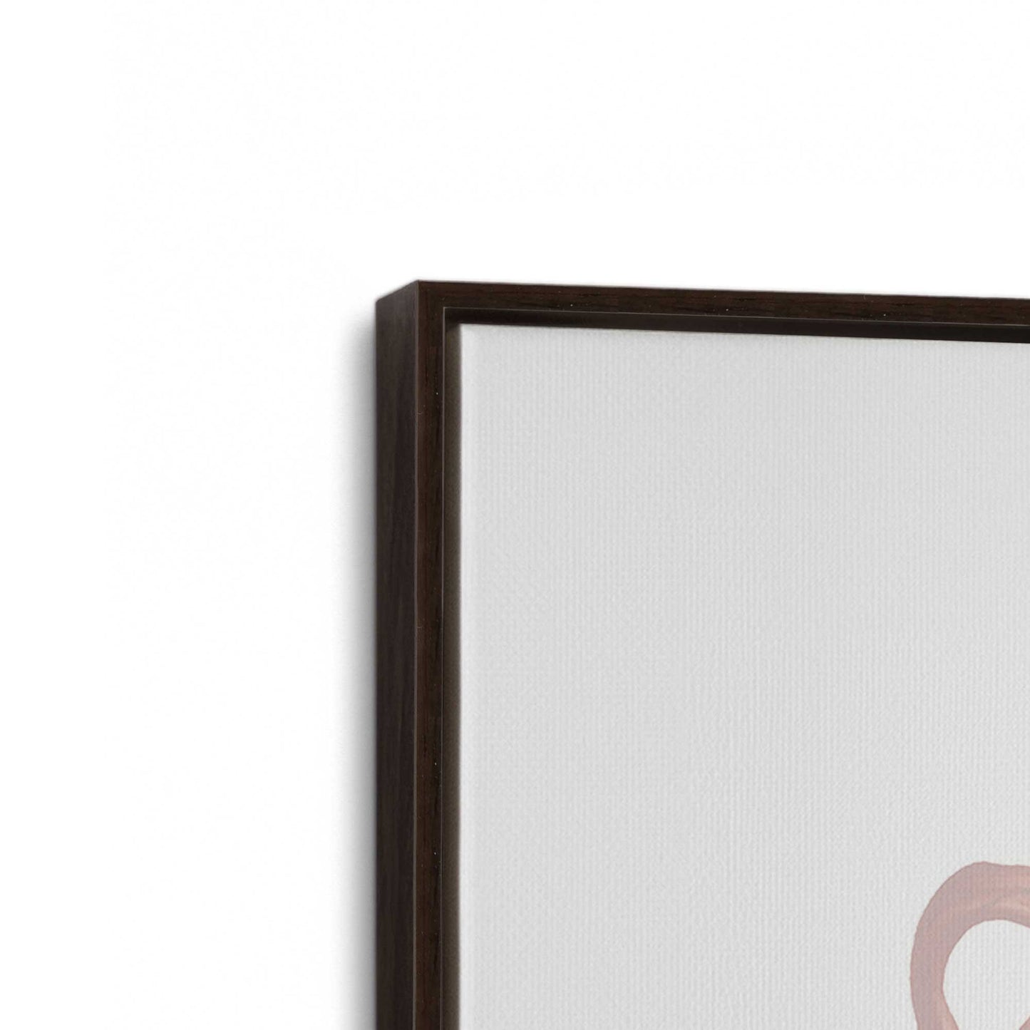 [Color:Espresso], Picture of art in a Espresso frame at an angle
