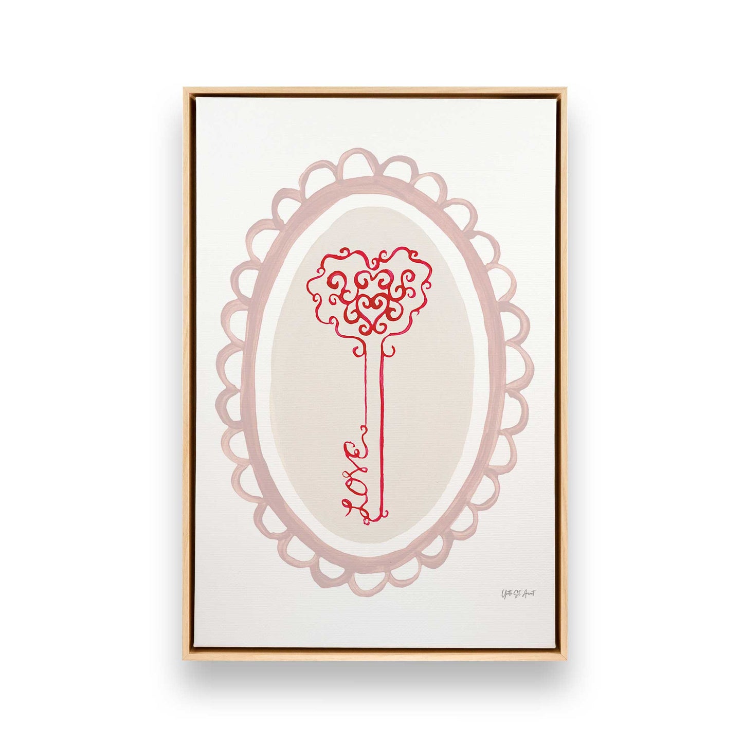 [Color:American Maple], Picture of art in a American Maple frame