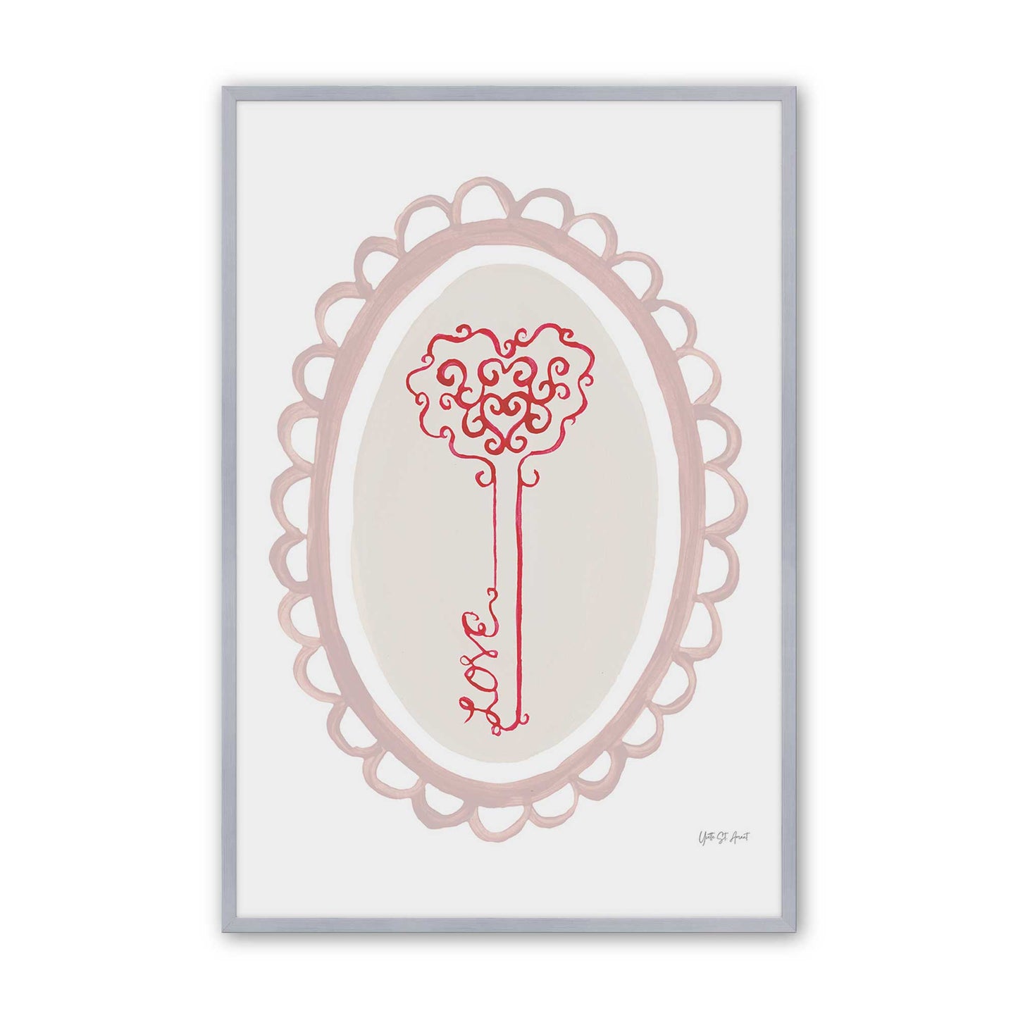 [Color:Polished Chrome], Picture of art in a Polished Chrome frame