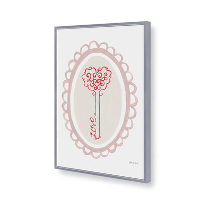 [Color:Polished Chrome], Picture of art in a Polished Chrome frame of the corner