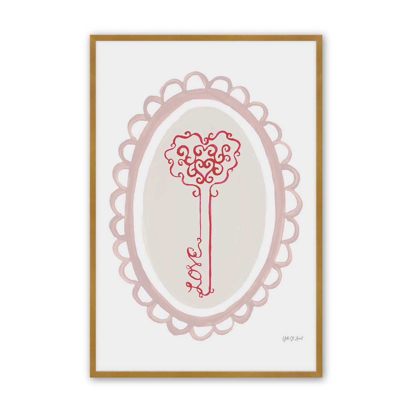 [Color:Polished Gold], Picture of art in a Polished Gold frame