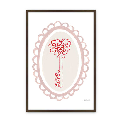 [Color:Brown], Picture of art in a Brown frame