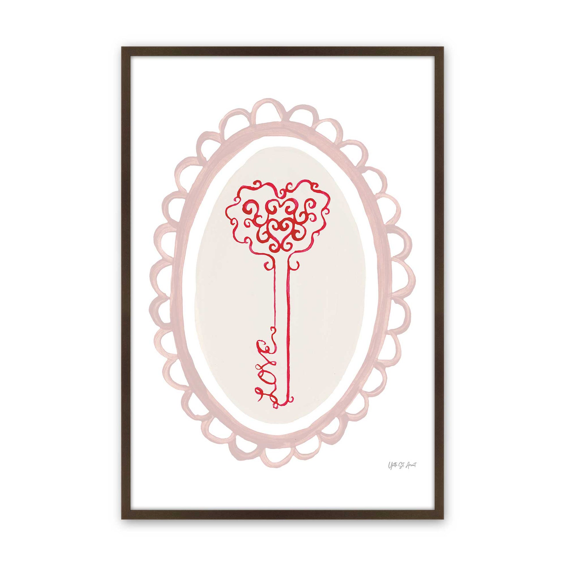 [Color:Belvinder Brown], Picture of art in a Belvinder Brown frame