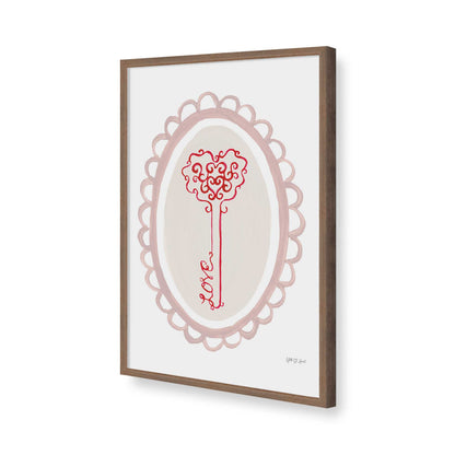 [Color:Walnut], Picture of art in a Walnut frame of the corner