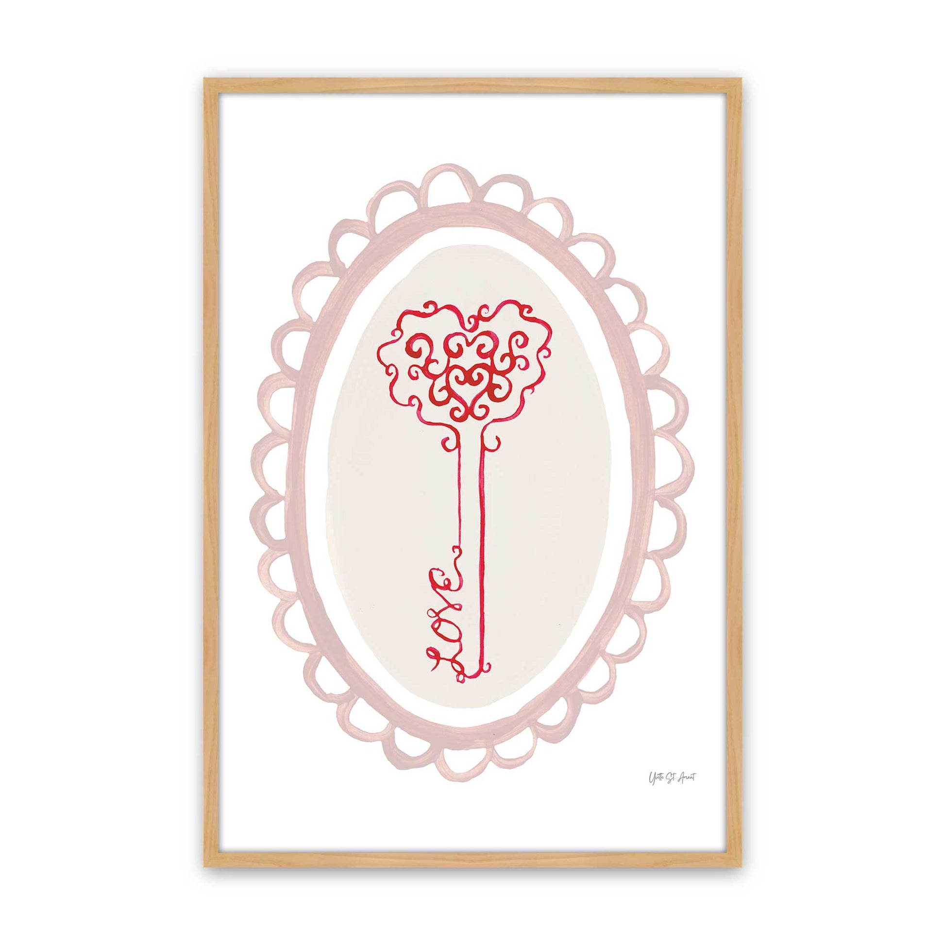 [Color:American Maple], Picture of art in a American Maple frame