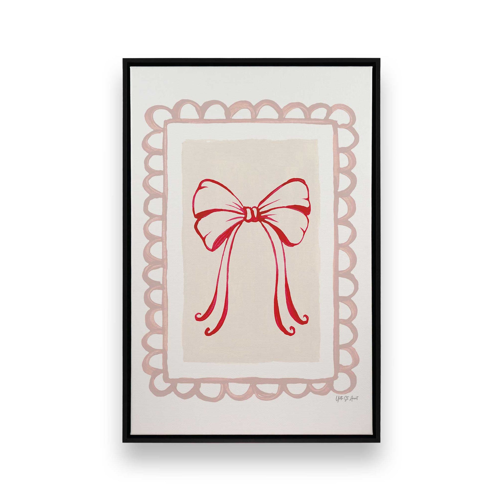 [Color:Satin Black], Picture of art in a Satin Black frame