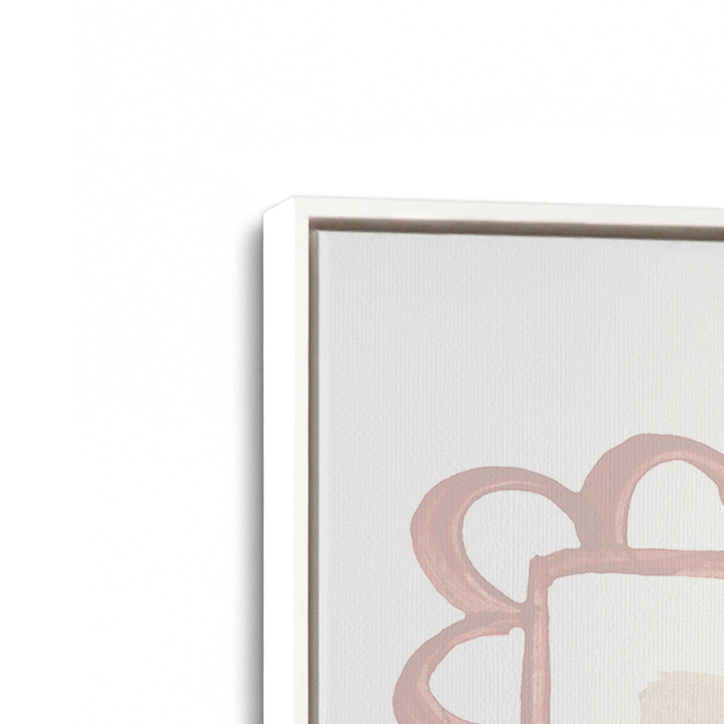[Color:Opaque White], Picture of art in a White frame at an angle
