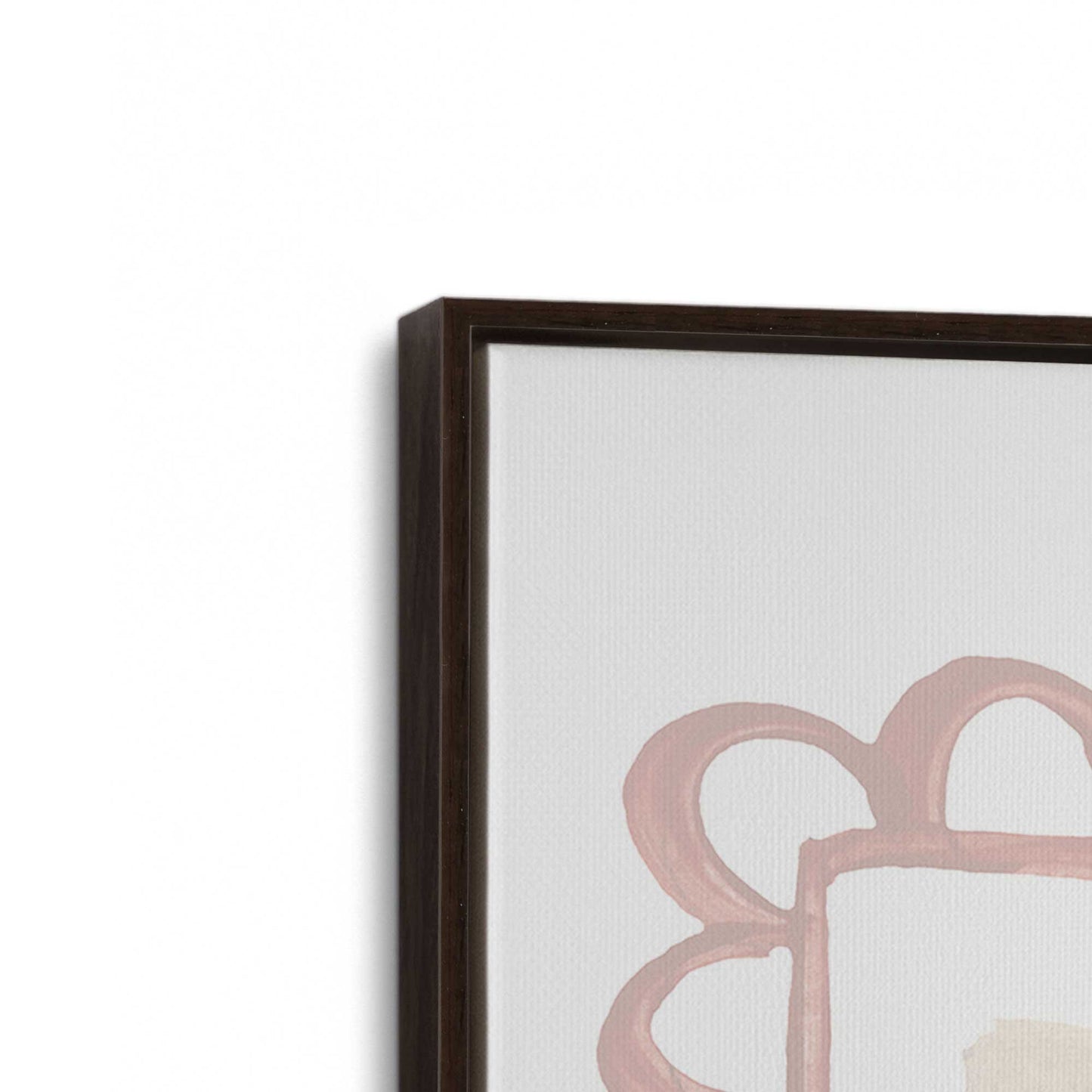 [Color:Espresso], Picture of art in a Espresso frame at an angle