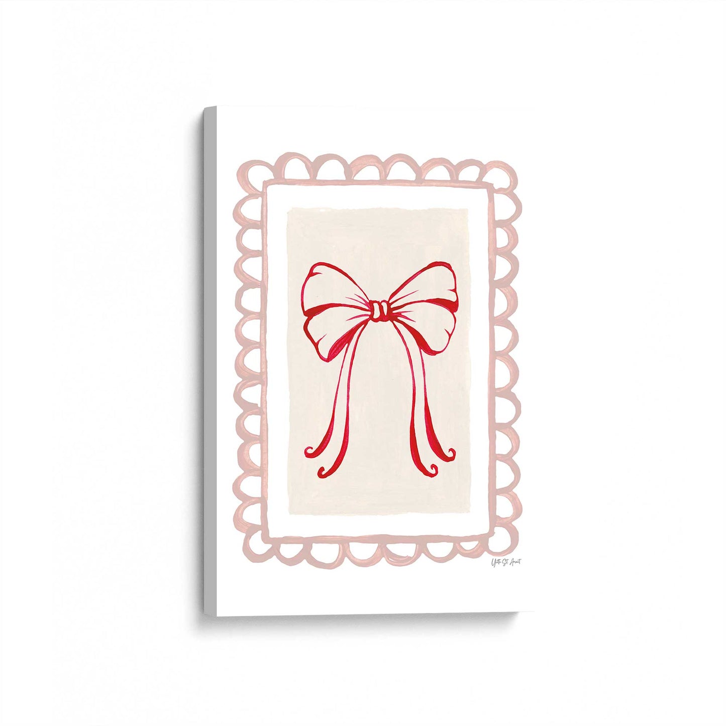 [Color:Stretched Canvas], Picture of art at an angle