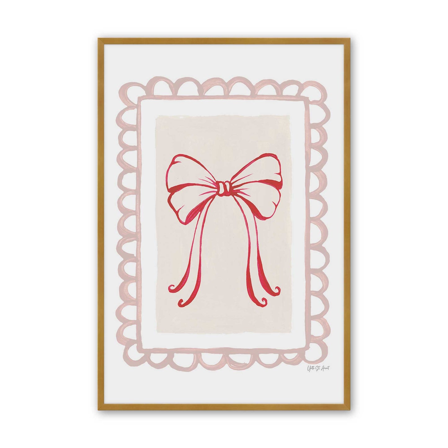 [Color:Polished Gold], Picture of art in a Polished Gold frame