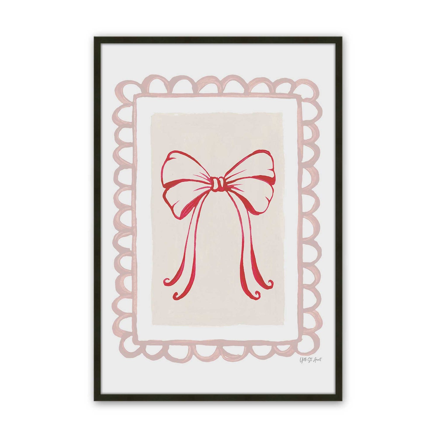 [Color:Satin Black], Picture of art in a Satin Black frame