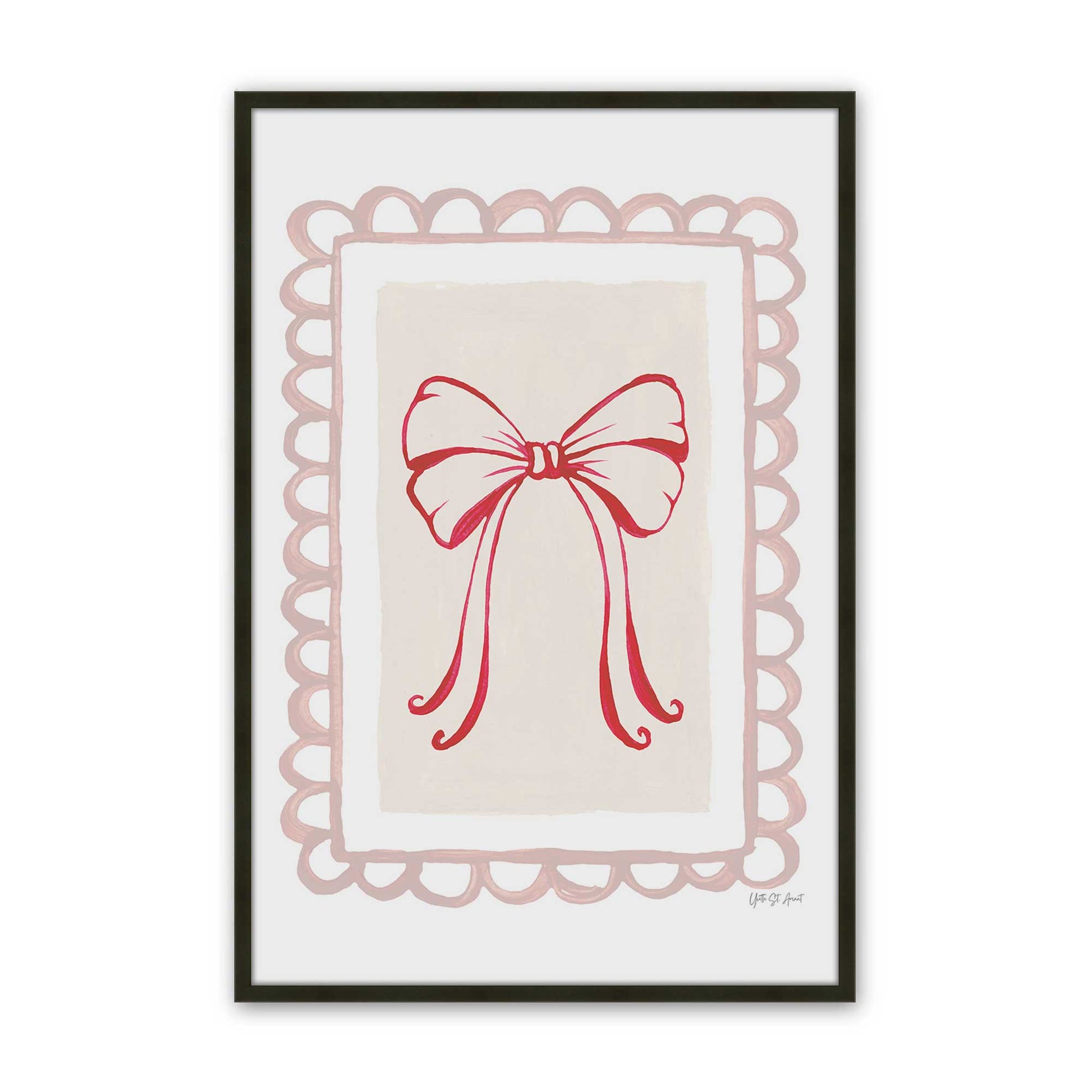 [Color:Satin Black], Picture of art in a Satin Black frame