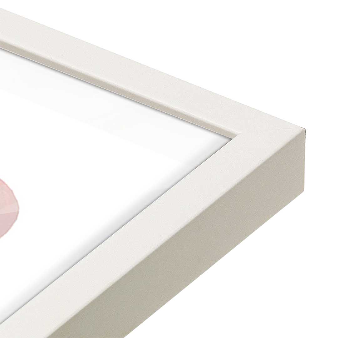 [Color:Opaque White], Picture of art in a Opaque White frame at an angle