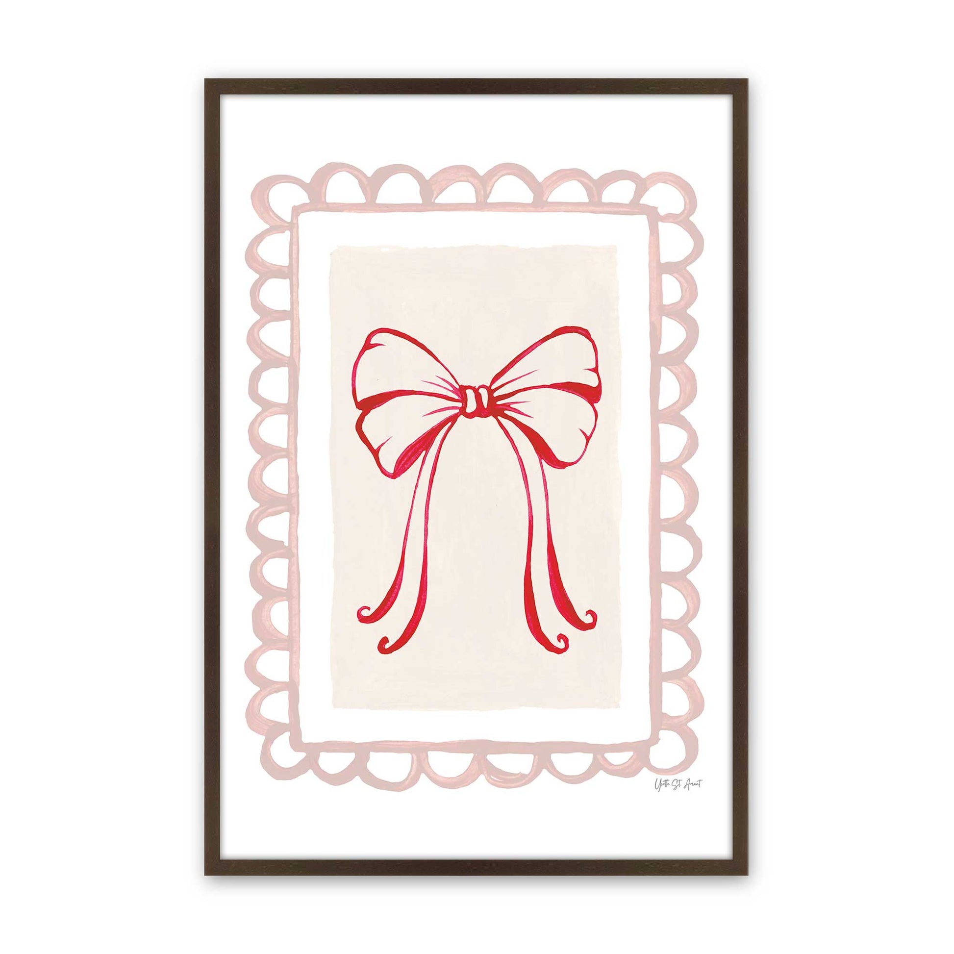 [Color:Brown], Picture of art in a Brown frame