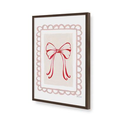 [Color:Brown], Picture of art in a Brown frame of the corner