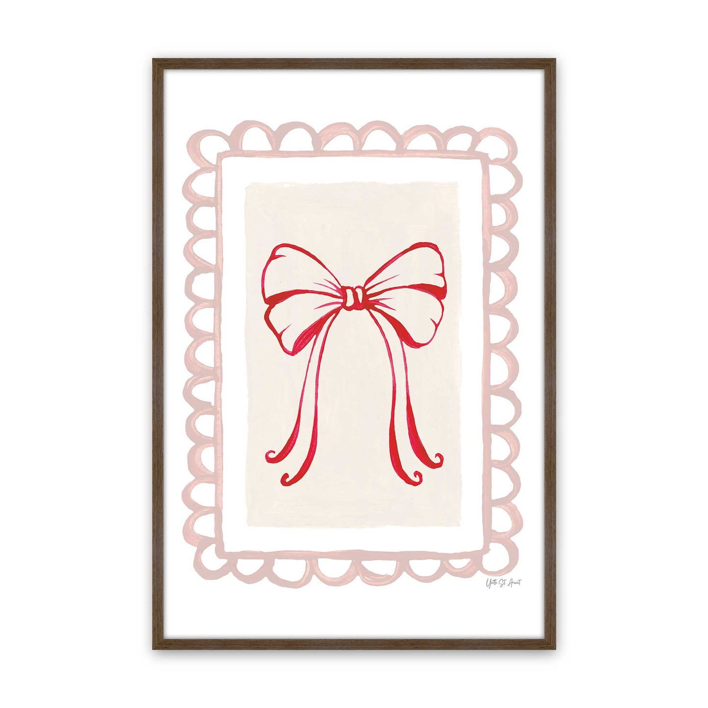 [Color:Walnut], Picture of art in a Walnut frame