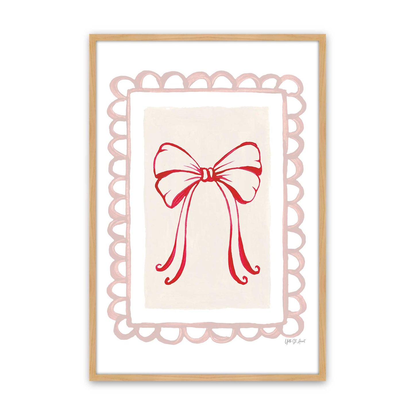 [Color:American Maple], Picture of art in a American Maple frame